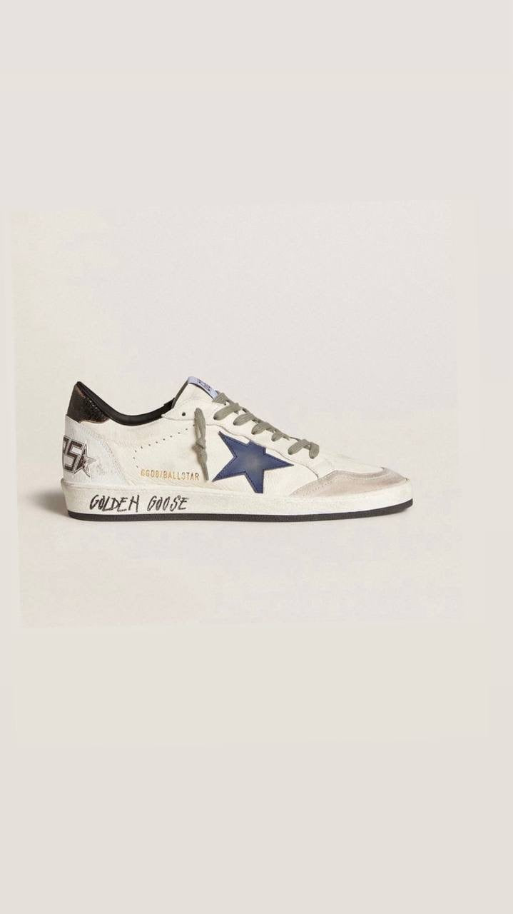 Golden Goose Ball-star navy leather star