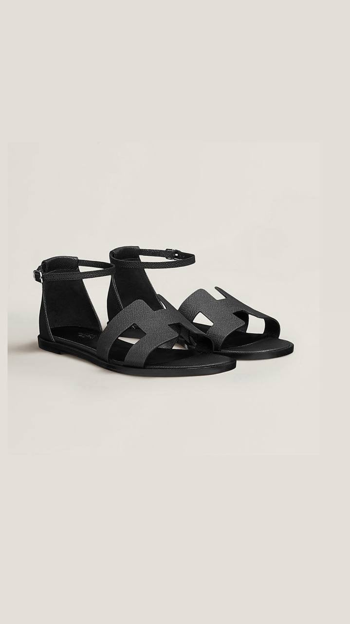 Hermès Santorini Sandals in Epsom calfskin