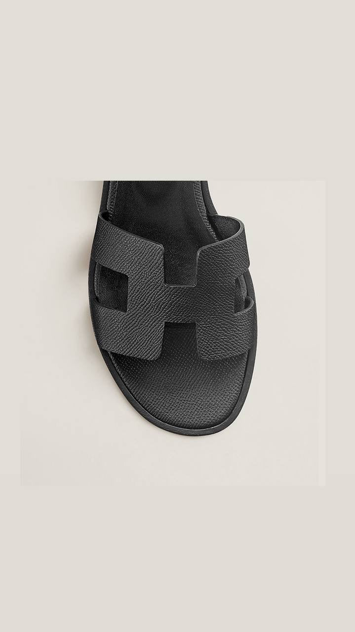 Hermès Santorini Sandals in Epsom calfskin