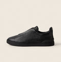 Zegna triple stitch in all black