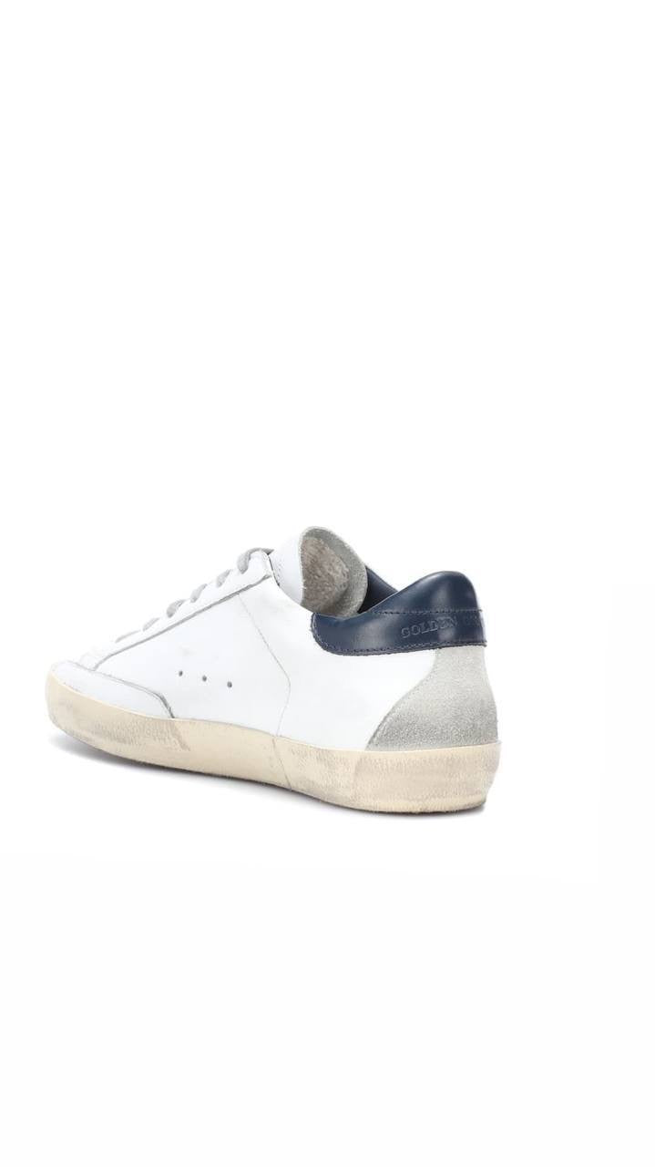 Golden Goose Superstar Navy and white