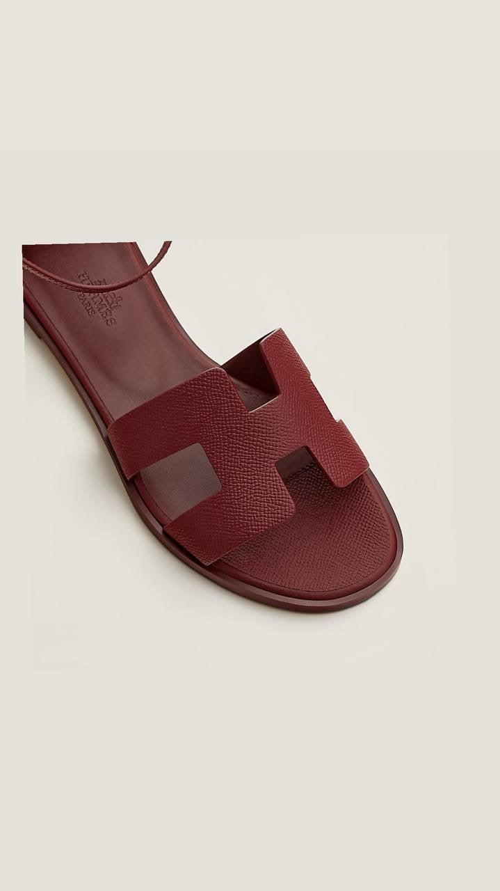 Hermès Santorini Sandals in Epsom calfskin