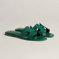 Hermès Oran Sandals in green