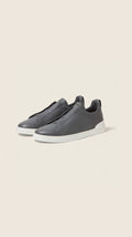 Zegna Triple Stitch Secondskin Sneakers in grey