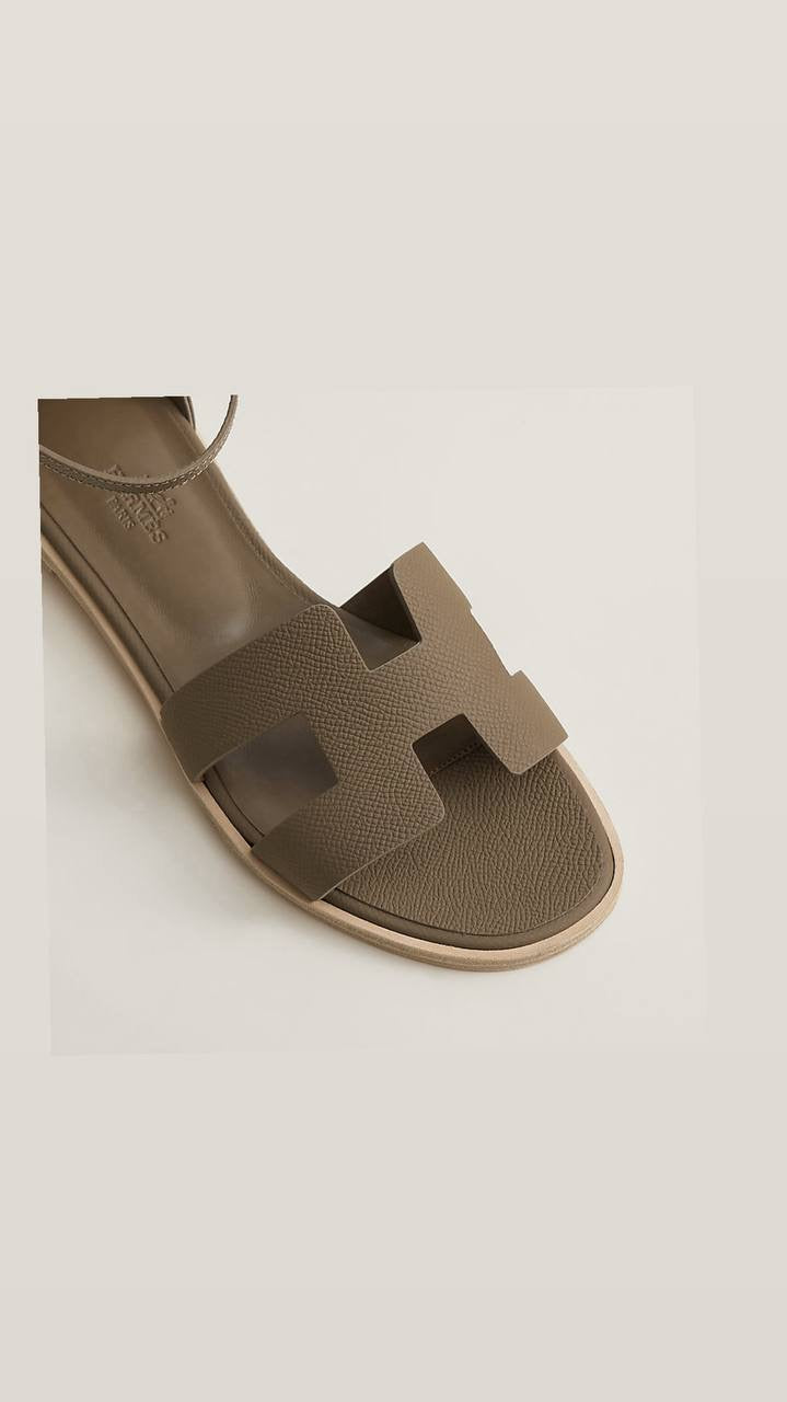 Hermès Santorini Sandals in Epsom calfskin