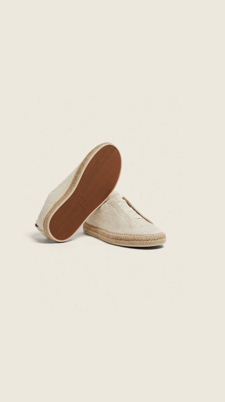 Zegna Triple Stitch Secondskin Sneakers in linen
