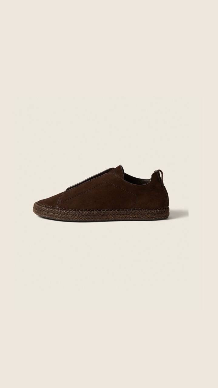 Zegna Triple Stitch Secondskin Sneakers in linen