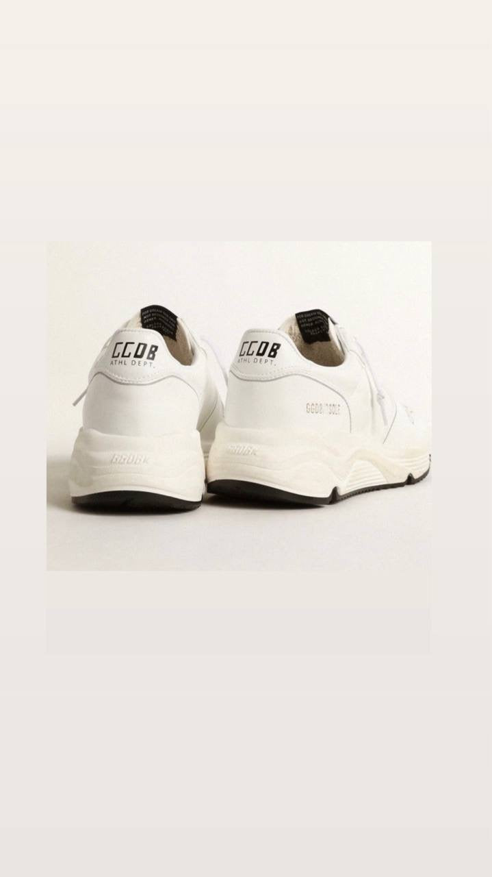 WhiteGolden Goose Running Sole Sneakers