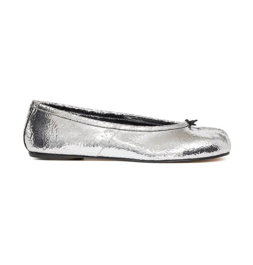 Maison Margiela silver Tabi New Ballerina Flats