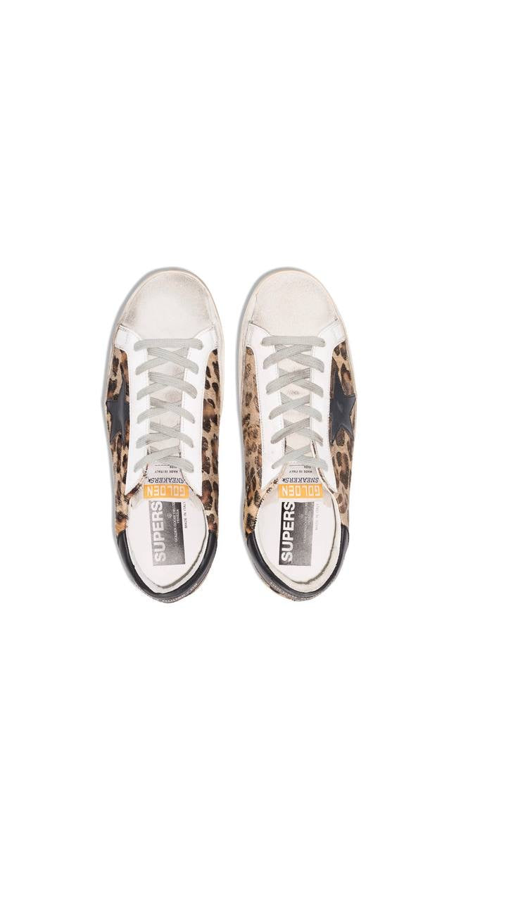 Golden goose superstar leopard print