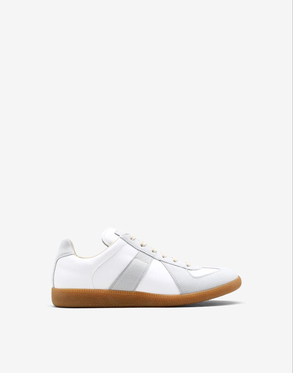 The Replica sneakers in nappa leather and suede with a honey sole
