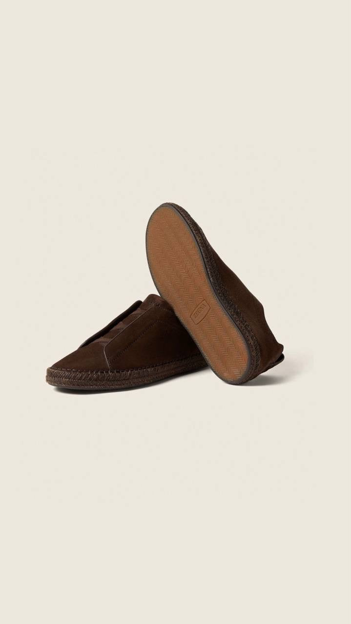 Zegna Triple Stitch Secondskin Sneakers in linen