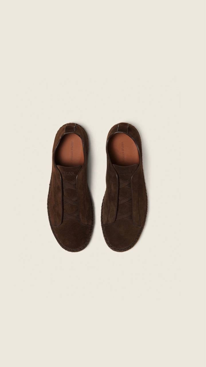 Zegna Triple Stitch Secondskin Sneakers in linen