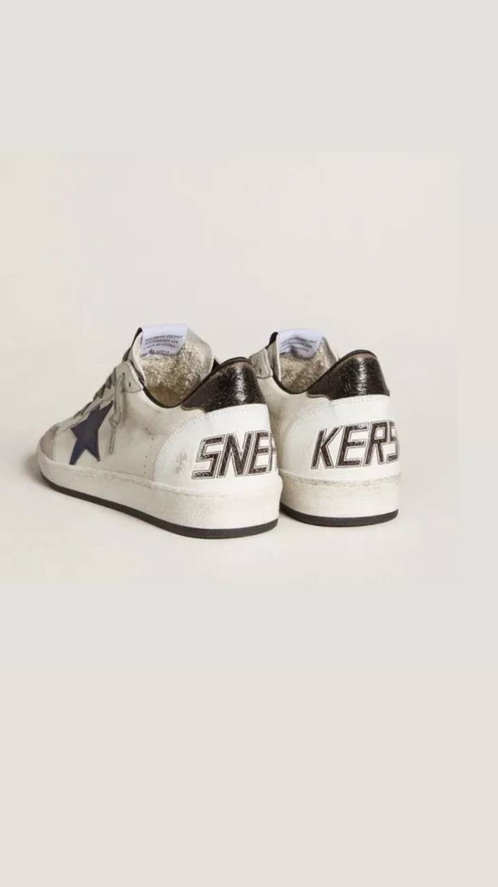 Golden Goose Ball-star navy leather star