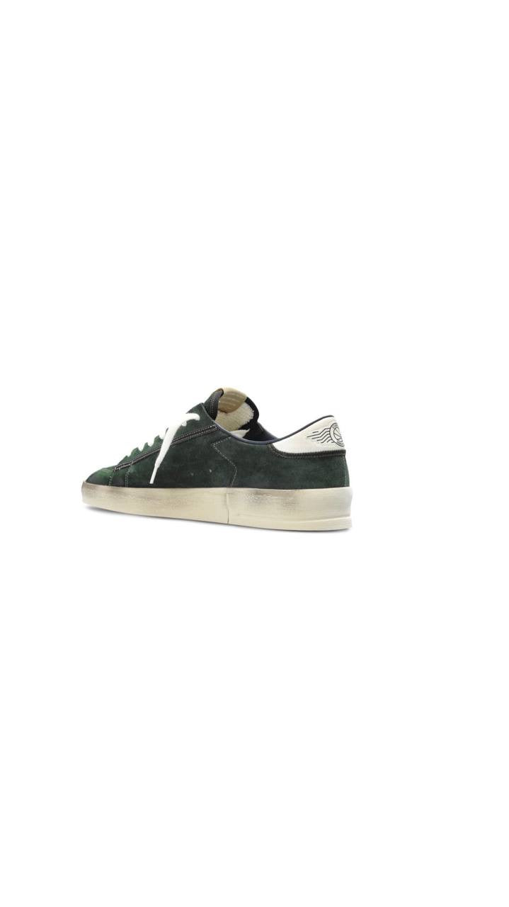 Golden Goose super star green suede