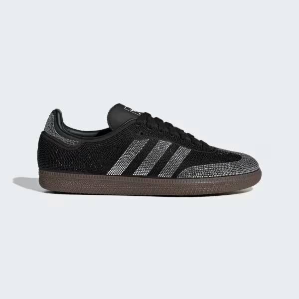 The adidas Samba OG Shoes in glossy Black