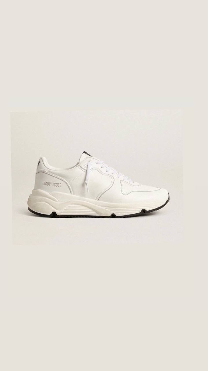 WhiteGolden Goose Running Sole Sneakers