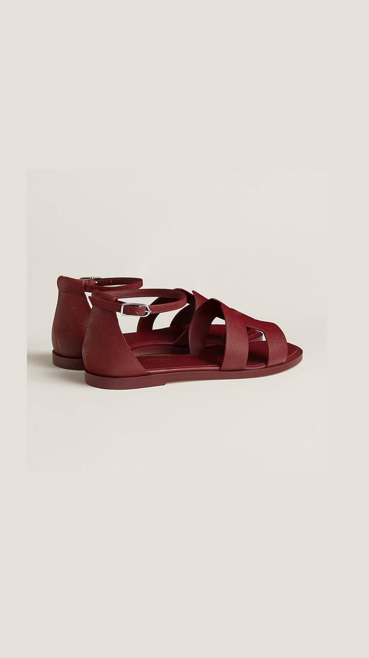 Hermès Santorini Sandals in Epsom calfskin