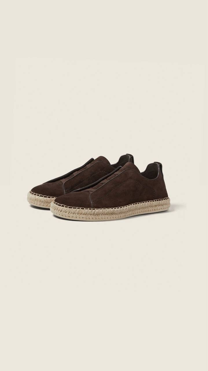Zegna Triple Stitch Secondskin Sneakers in linen