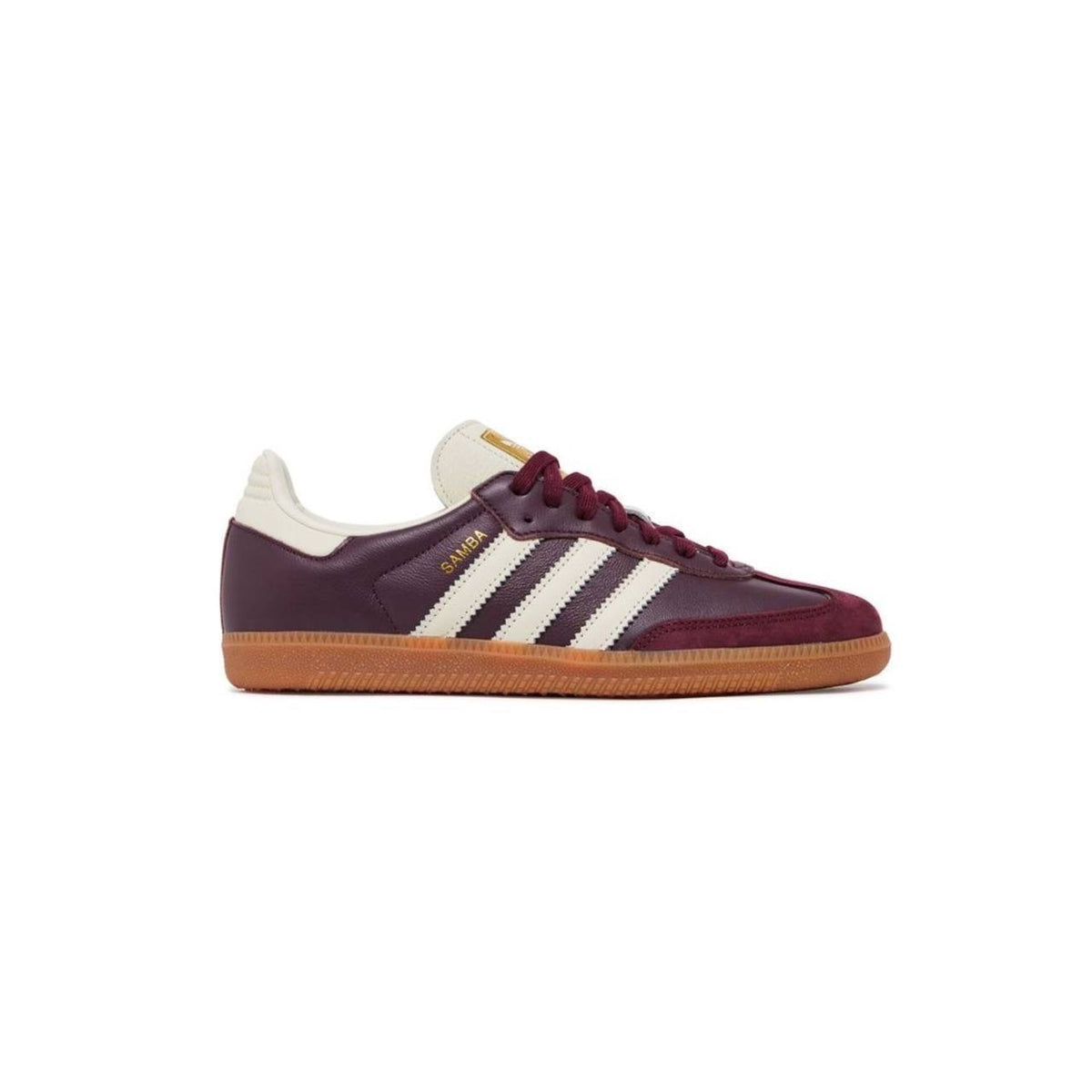 The adidas Samba OG Shoes in burgundy