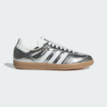 The adidas Samba OG Shoes in Silver Metallic