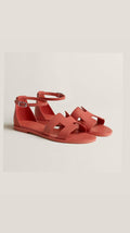 Hermès Santorini Sandals in Epsom calfskin