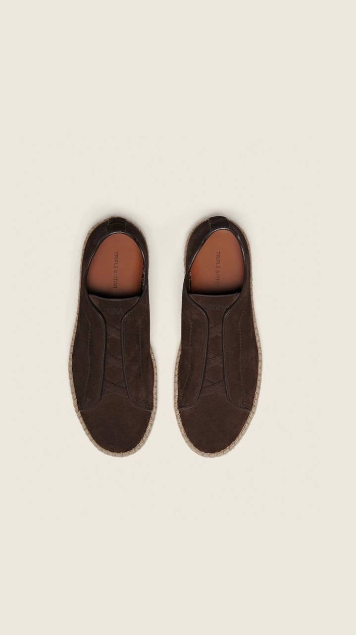 Zegna Triple Stitch Secondskin Sneakers in linen