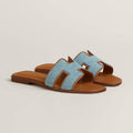 Hermès Oran Sandals in blue