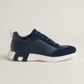 Hermes bouncing in navy