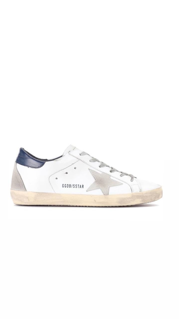 Golden Goose Superstar Navy and white
