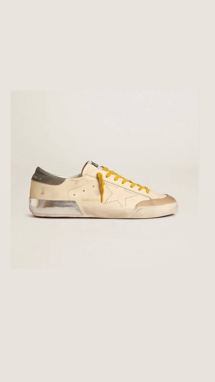 Golden Goose Super-Star Penstar Perforated Star Leather Sneakers