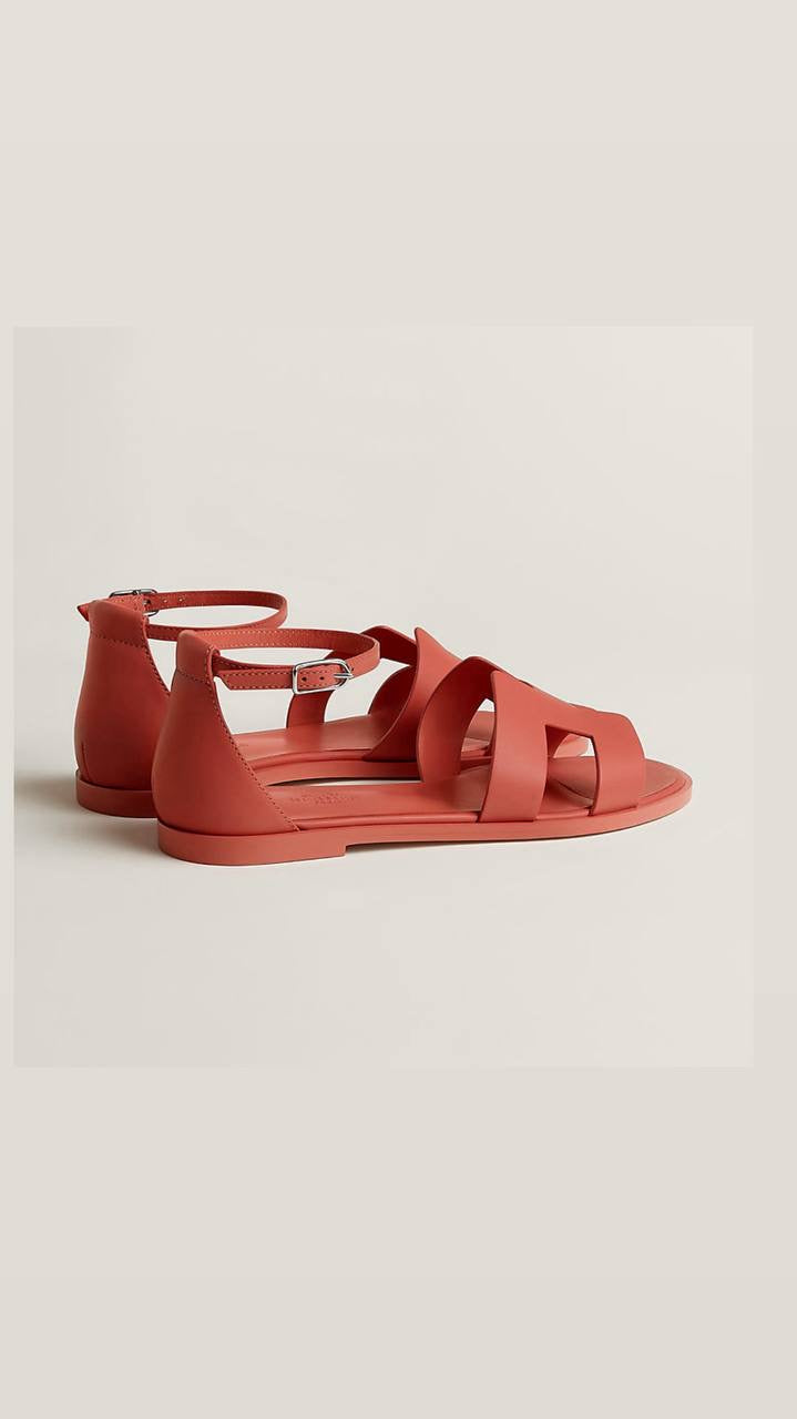 Hermès Santorini Sandals in Epsom calfskin