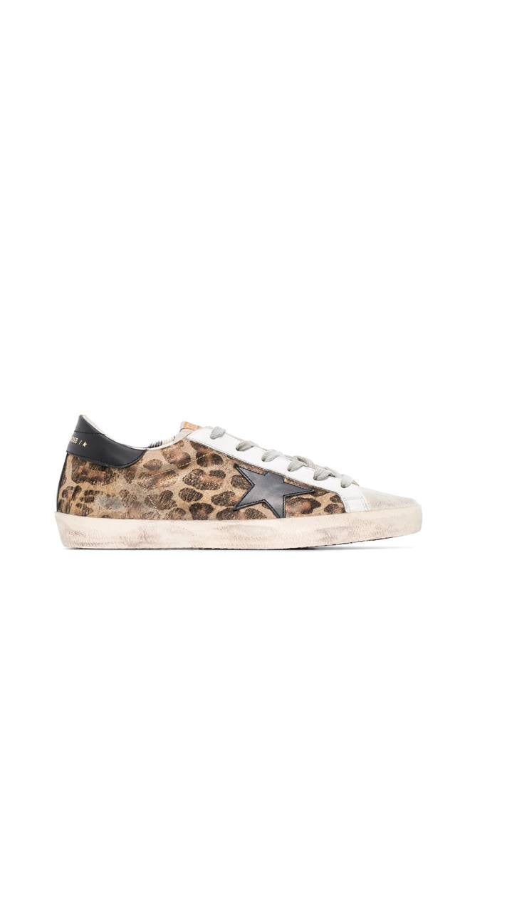 Golden goose superstar leopard print